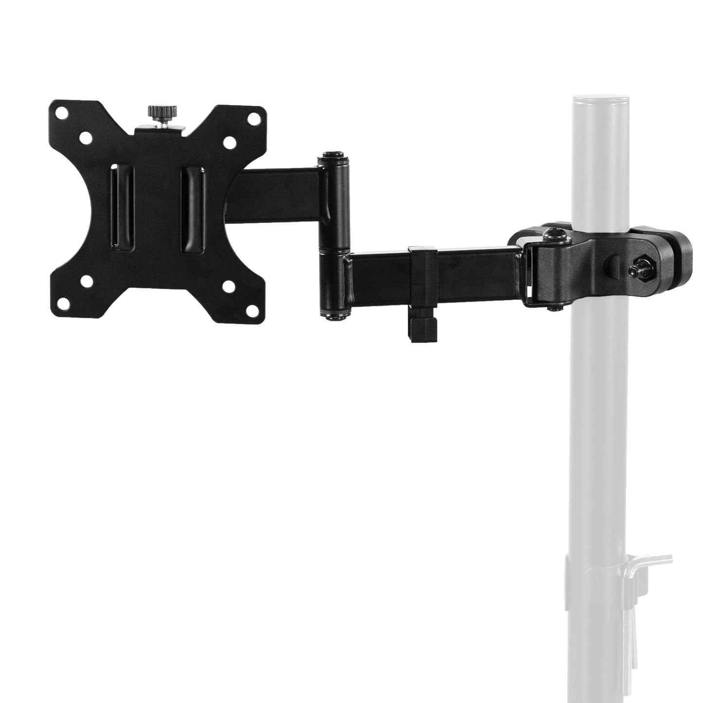 Pole Mount Monitor Arm, 75mm and 100mm VESA Plate